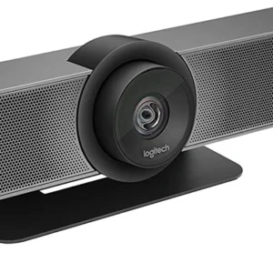 Logitech MeetUp video conferencing system compatible with Zoom, Microsoft Teams, and Google Meet